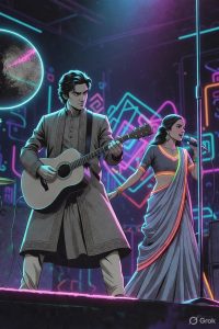 bollywood guitar stage performance 90 house of musicians lucknow