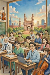 Hyderabad music guitar classes for working professionals